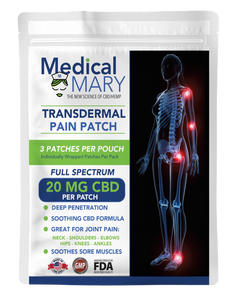 20mg CBD Pain Relief Transdermal Patch x3